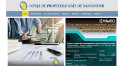 Desktop Screenshot of lonjadesantander.com